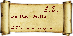 Lumnitzer Delila névjegykártya